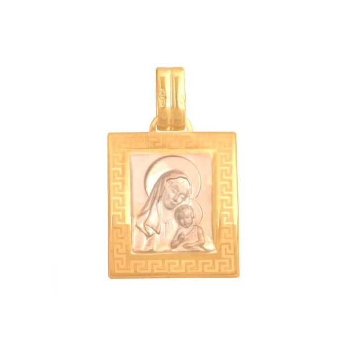 Złoty medalik Matka Boska z Dzieciątkiem REN-12324