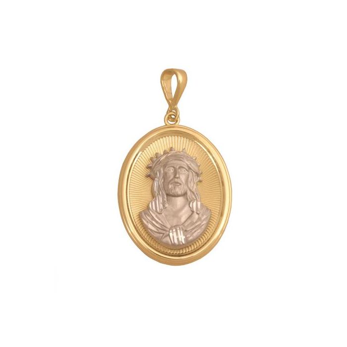 Złoty medalik Jezus Chrystus REN-13236