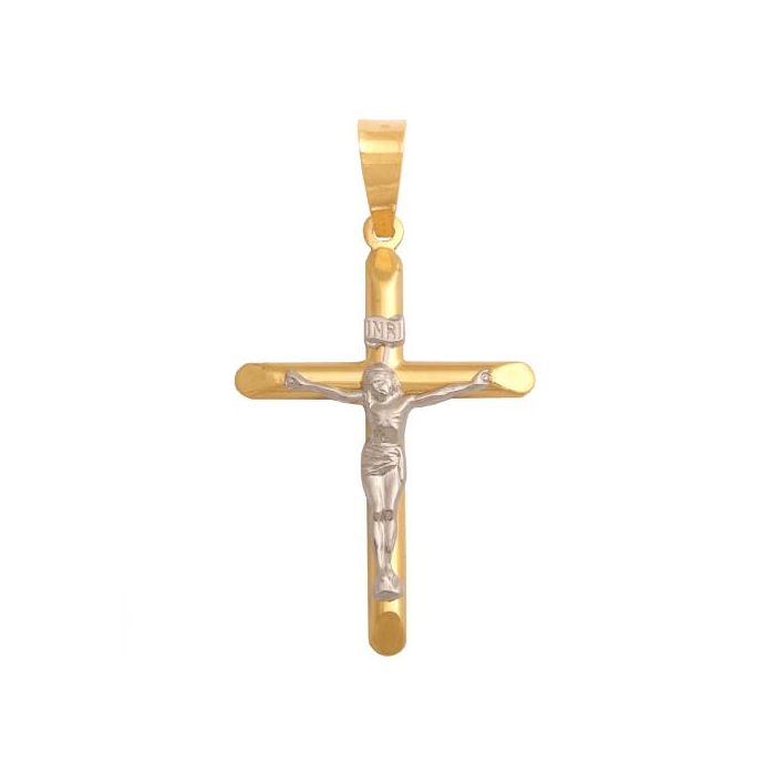 Złoty krzyżyk z Jezusem Chrystusem REN-27836