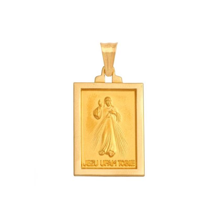 Złoty medalik Rodium 28559