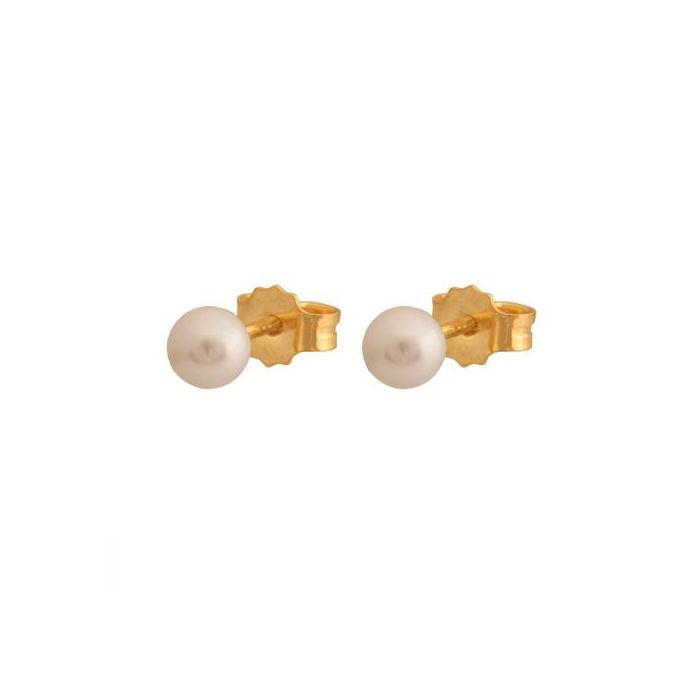 Złote kolczyki z perłami Rodum 29144
