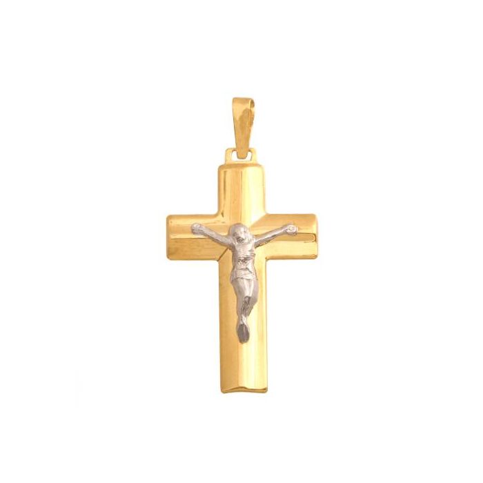 Złoty krzyżyk z Jezusem Chrystusem REN-31356