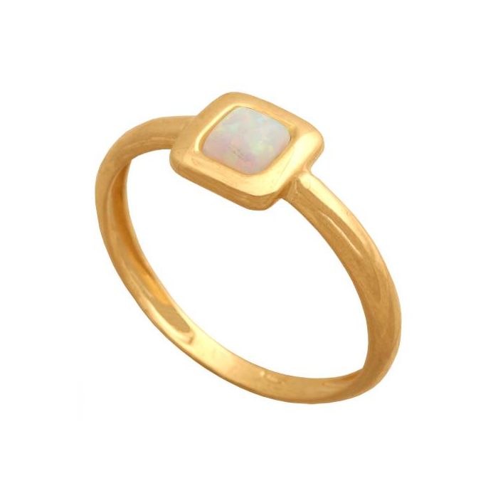 Złoty pierścionek z opalem REN-32440
