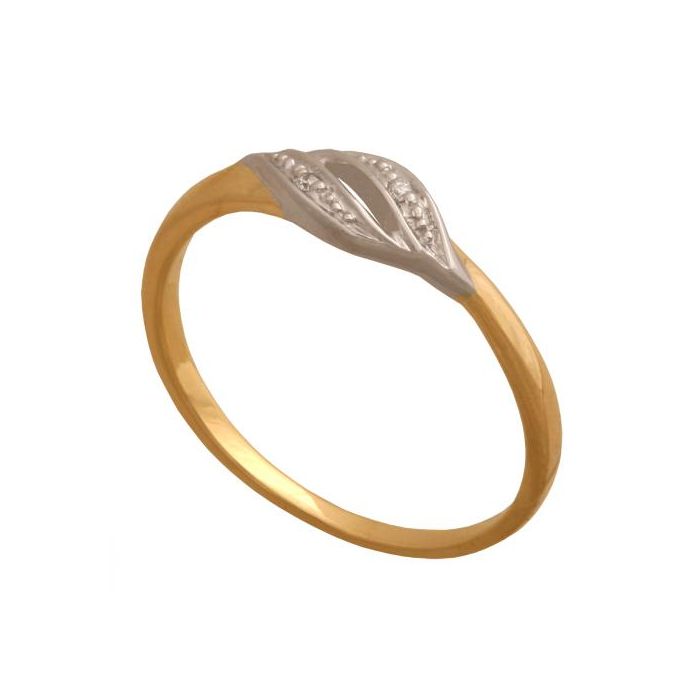 Złoty pierścionek z brylantem REN-34801