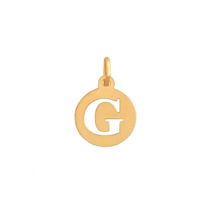 Złota literka G okrągła REN-35365