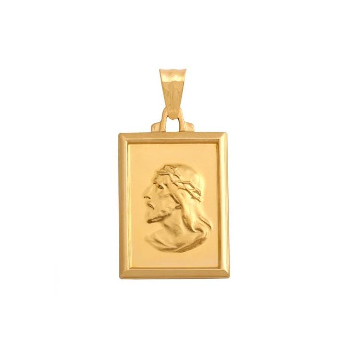 Złoty medalik Jezus Chrystus REN-35464