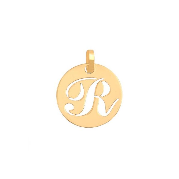 Złota literka R okrągła REN-35545