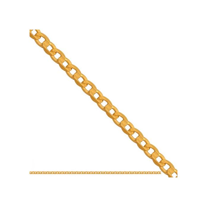 Złoty łańcuszek Grecka pancerka-Incavata REN-39752
