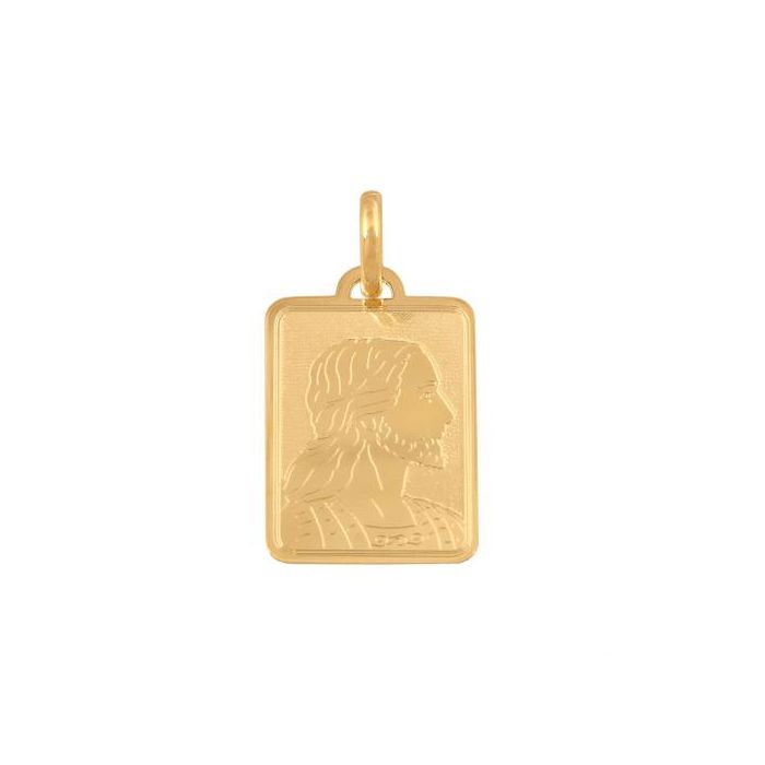Złoty medalik Złoty medalik z Chrystusem Rodium 39964