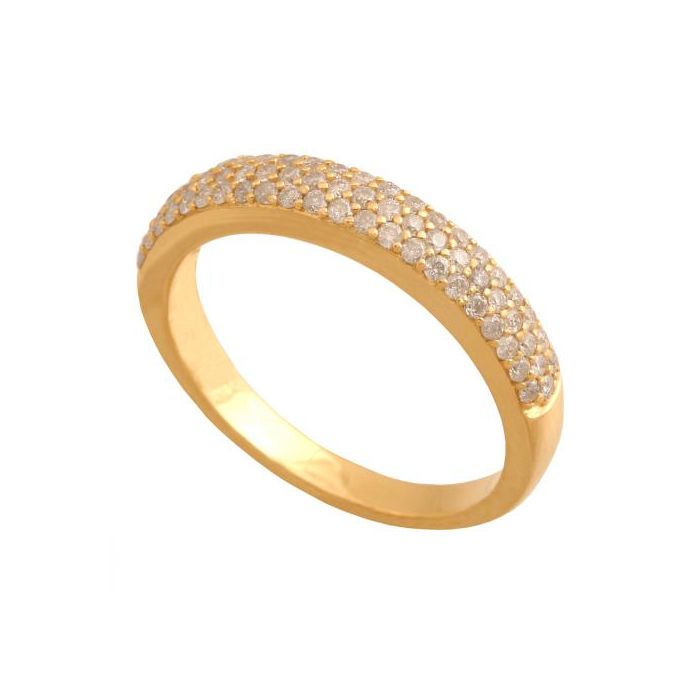 Złoty pierścionek z brylantem REN-40710