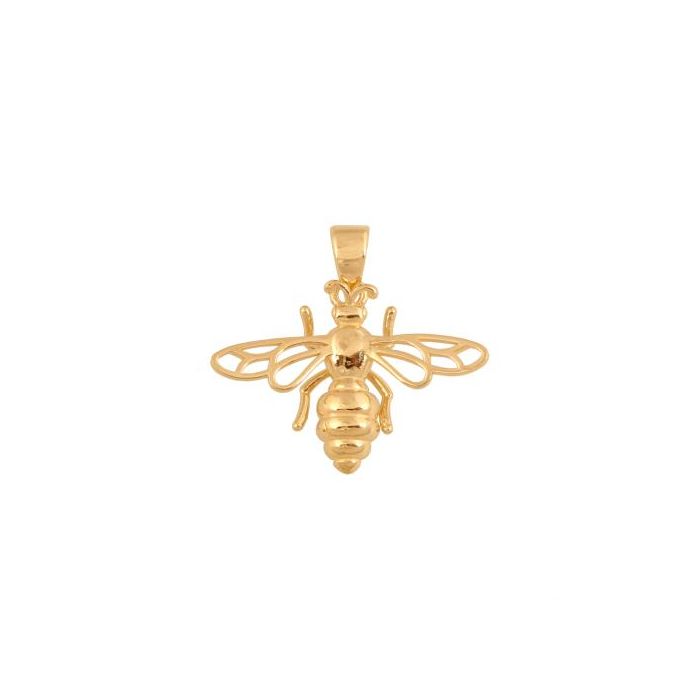 Złota zawieszka pszczoła  Rodium 40779