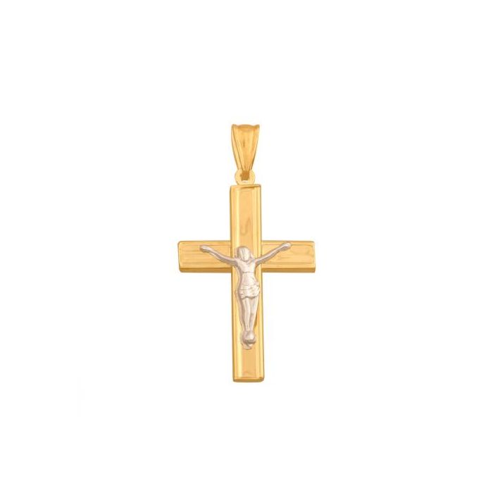 Złoty krzyżyk z Jezusem Chrystusem REN-41555