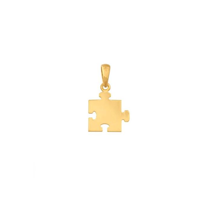 Złota zawieszka Puzzle REN-41651