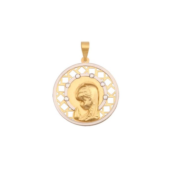 Złoty medalik Matka Boska REN-44485