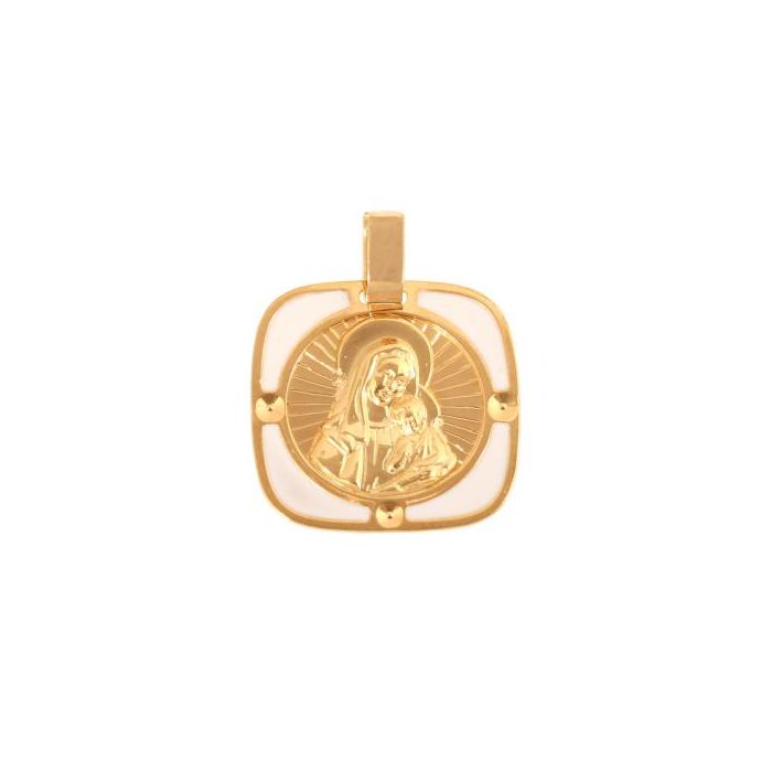 Złoty medalik Matka Boska z Dzieciątkiem REN-46060