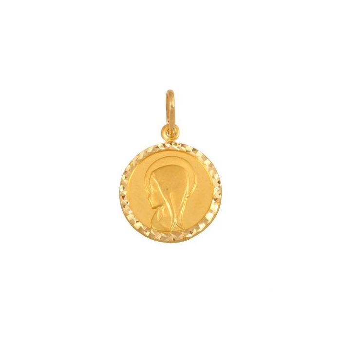 Złoty medalik Matka Boska REN-48406