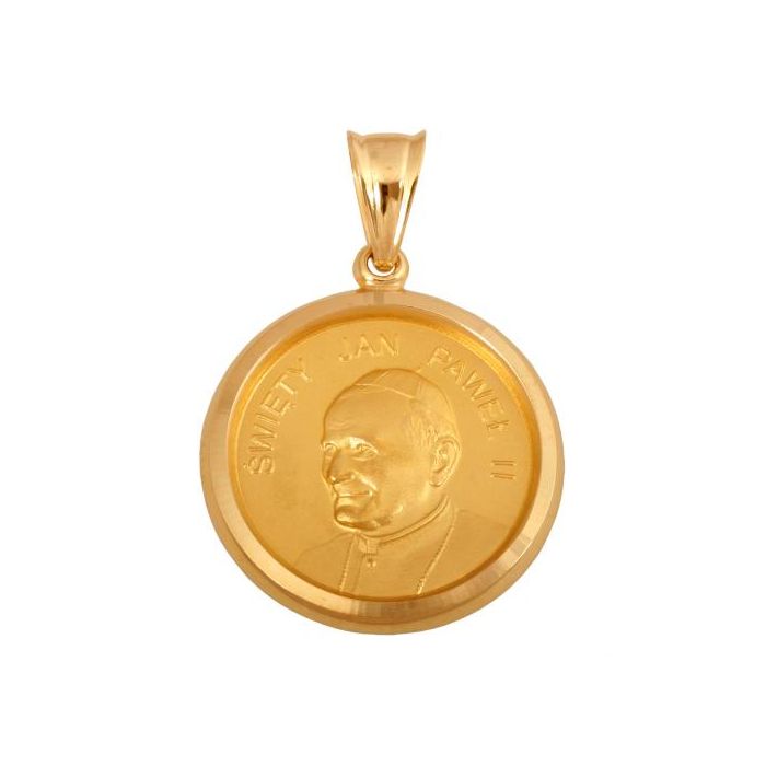 Złoty medalik Jan Paweł II REN-48744