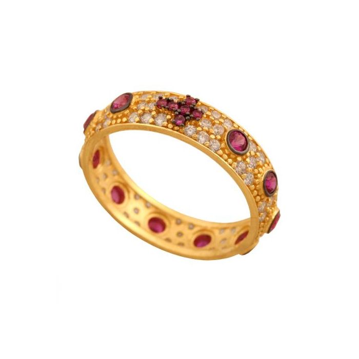 Złoty pierścionek różaniec REN-49014