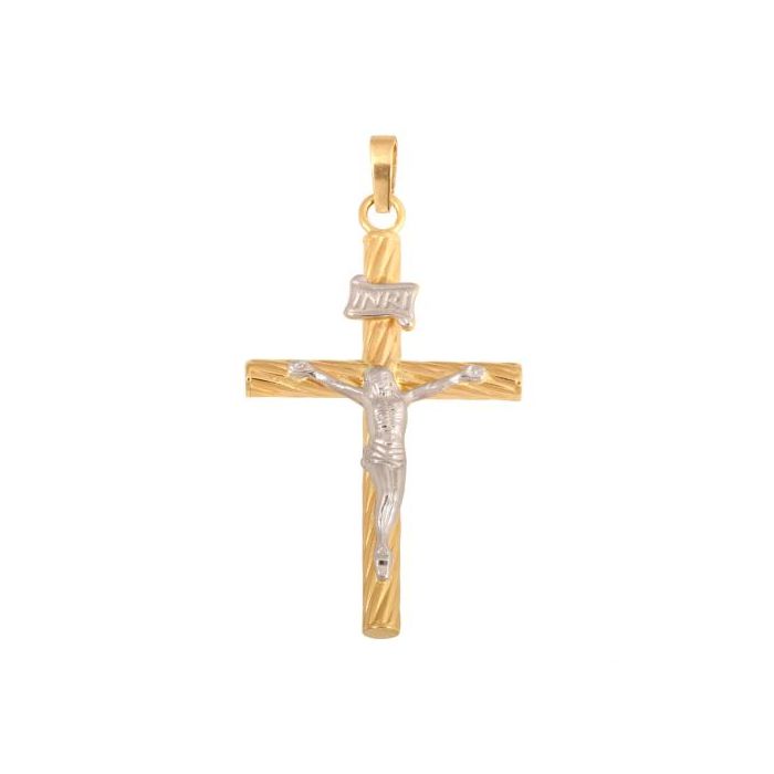 Złoty krzyżyk z Jezusem Chrystusem REN-49314