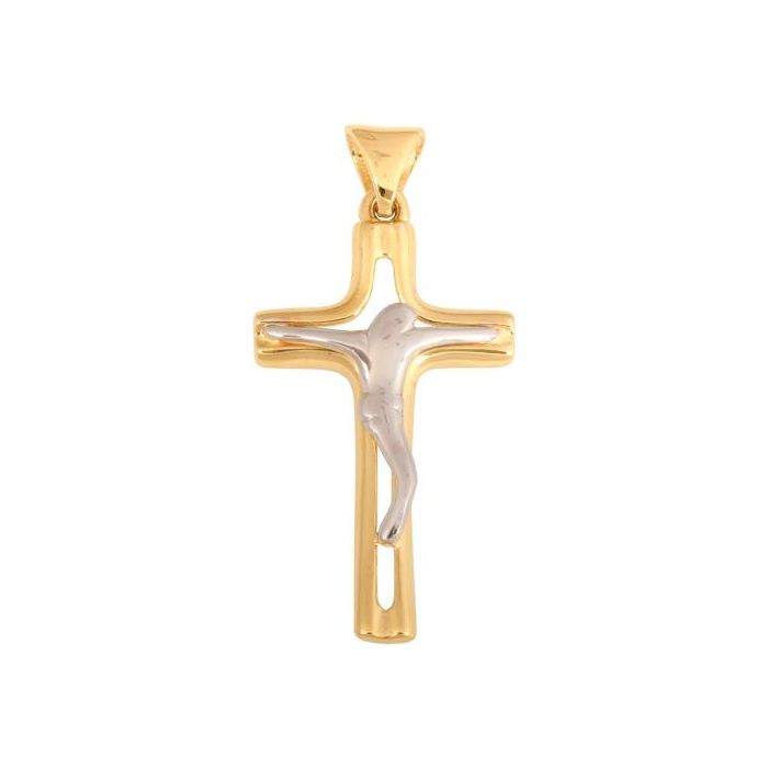 Złoty krzyżyk z Jezusem Chrystusem REN-49319