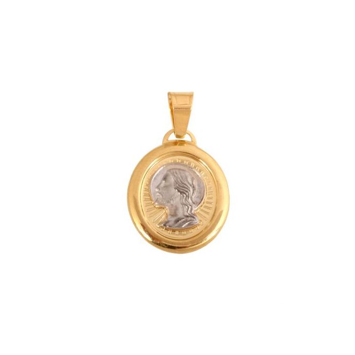 Złoty medalik Jezus Chrystus REN-49435