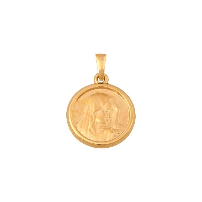 Złoty medalik Matka Boska Bolesna Rodium 53080
