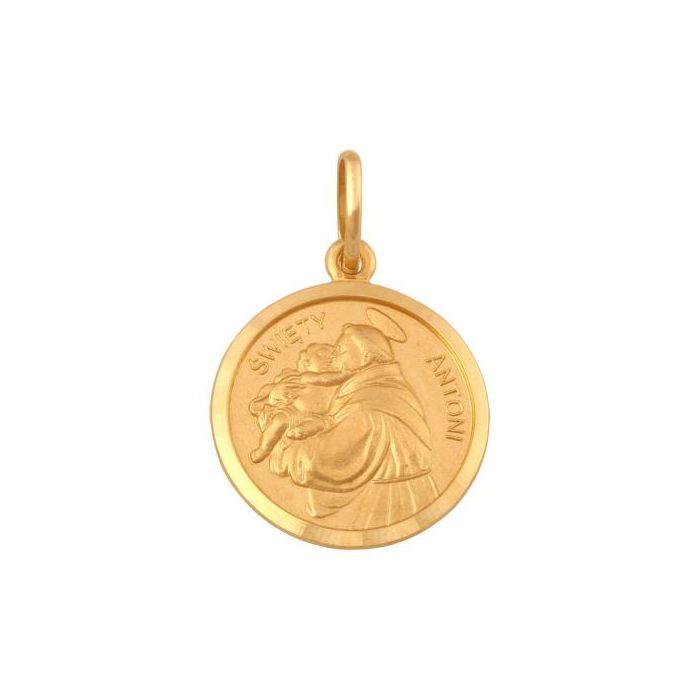 Złoty medalik Święty Antoni Rodium 53250