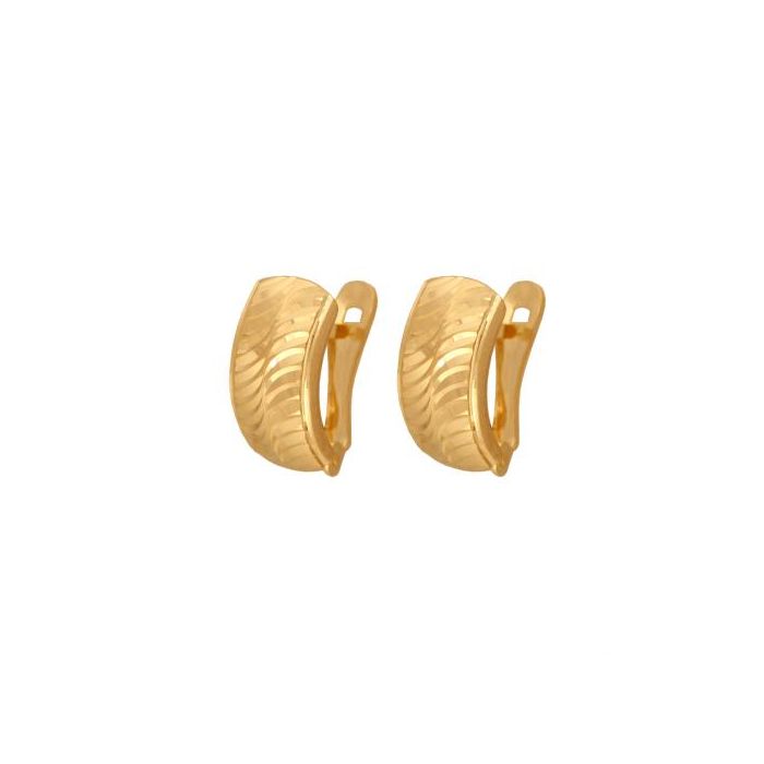 Złote kolczyki zatrzaskowe Rodium 53935