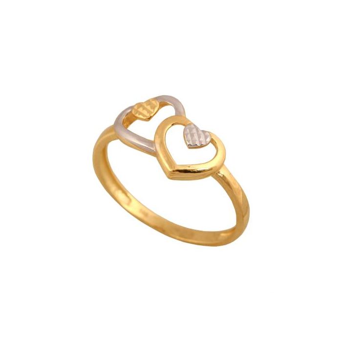 Złoty Pierścionek Zaręczynowy Rodium 55070
