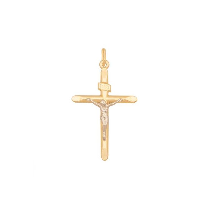 Złoty krzyżyk z Jezusem Chrystusem REN-9774