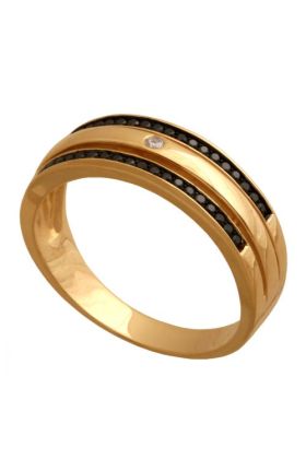 Złoty Pierścionek Biżuteria z brylantami Ren-34782