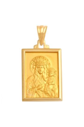 Złoty Medalik Matka Boska Częstochowska REN-37162