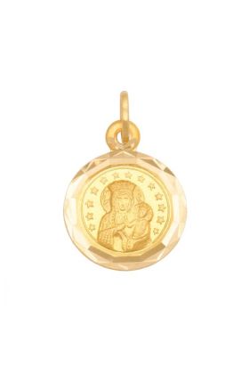 Złoty Medalik Matka Boska Częstochowska Ren-37801