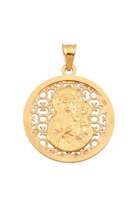 Złoty Medalik Matka Boska Częstochowska Ren-58349