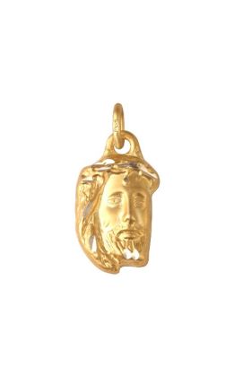 Złoty Medalik Głowa Chrystusa Ren-4033