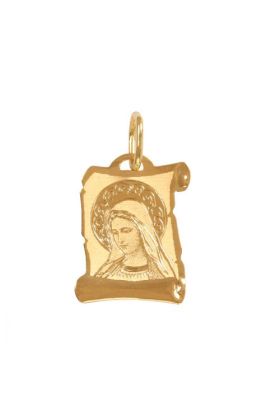 Złoty Medalik Matka Boska Papirus Ren-37332