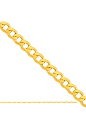 Złoty łańcuszek pancerka dmuchany Ren-15704