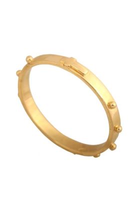 Złoty pierścionek Różaniec REN-25041