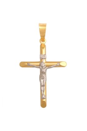 Złoty krzyżyk z Jezusem Chrystusem REN-27836