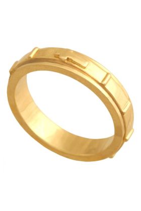 Złoty pierścionek różaniec REN-28852