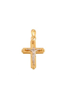 Złoty krzyżyk Złoty krzyżyk z Chrystusem Rodium 29660