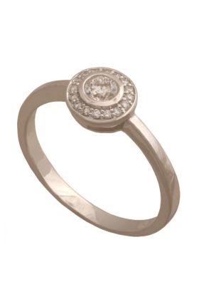 Złoty pierścionek z brylantem REN-36878