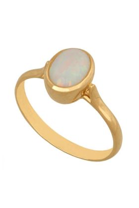Złoty pierścionek z opalem REN-44906