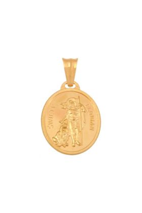 Złoty medalik Święty Florian. Rodium 51899