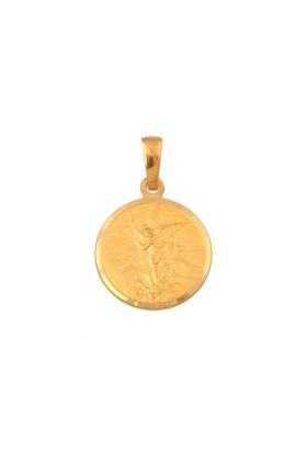 Złoty medalik Michał  Archanioł Rodium 53093