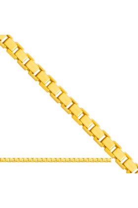 Złoty Łańcuszek Pełny Kostka Rodium 56301
