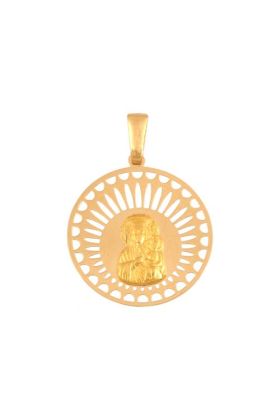 Złoty medalik Rodium 6979